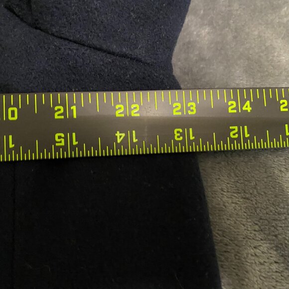 Talbots Women's Blazer Jacket Large Navy Blue Wool Blend Three Button Workwear - Picture 5 of 15